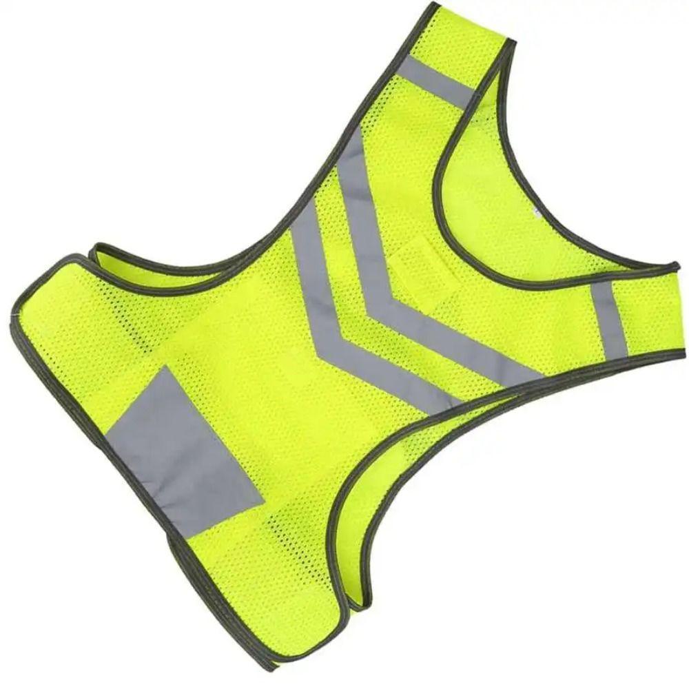 Lightweight Reflective Vest Night Warning Motorcycle Safety Jacket  Jogging Traffic Road