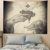 Spiritual Art Tapestry  Unique Religious Design for Home Decor  Adds Depth and Serenity and Peace to Any Room