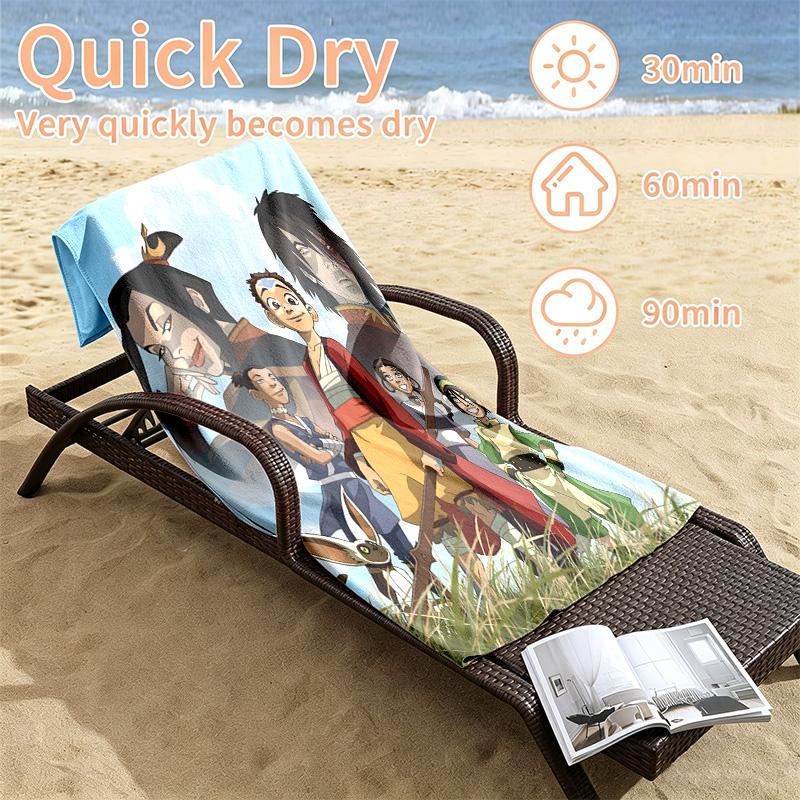 Avatar The Last Airbender Beach Towels Also Serve As Bath Towels Summer Essential a Musthave for the Outdoors the Beach and the Pool