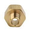 Leak proof Hose Adapter Golden 3cm 1.18inch For Pressure Brass Connector