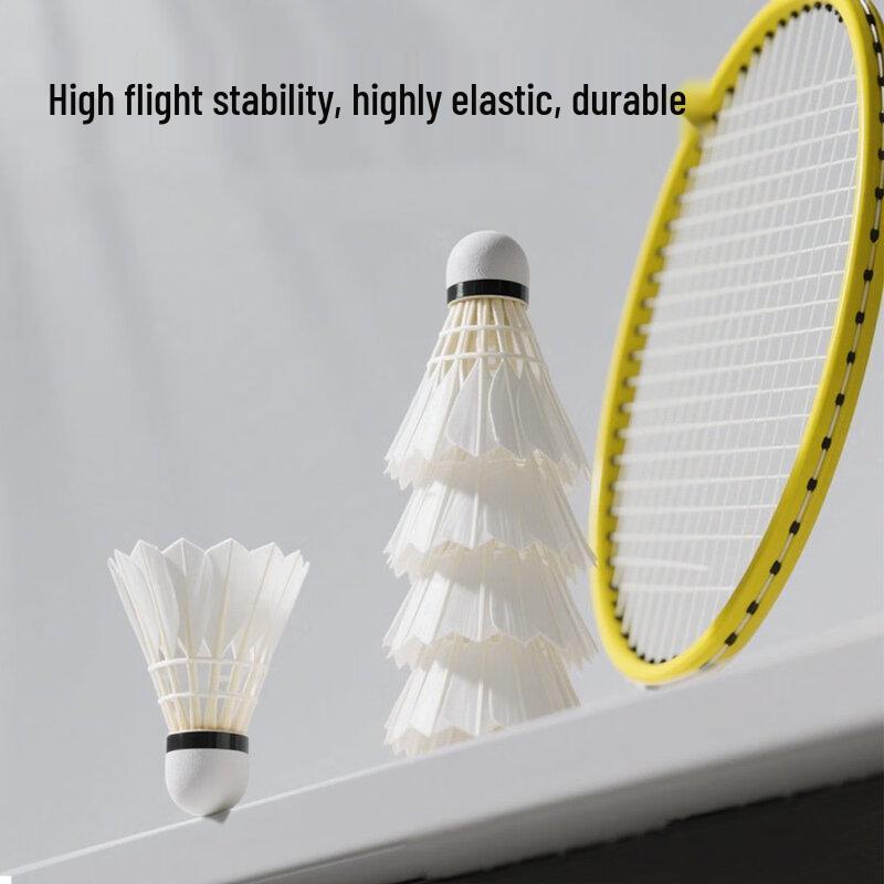 SHXI Professional Goose Feather Badminton Shuttlecocks