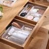 Kitchen Utensil & Cosmetic Organizer: Knife Fork Spoon Drawer Divider, Chopstick Holder, Lipstick Jewelry Storage Box.