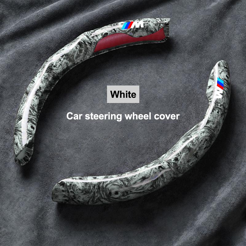 Car Steering Wheel Cover Non-slip Card Cover Auto Steering Wheel Handle Booster Protective Cover For BMW M F10 F20 E83 E90 E92 TMBCU1