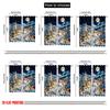 2pcs 2D flat printing Merry Christmas Curtain Cartoon villages and cedar trees 100% Polyester Without Electricity Birthday Party