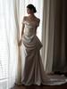 Elegant White Satin One-Shoulder Wedding Dress with Train Bridal Gown for Wedding Reception And Engagement Simple Style Long ...