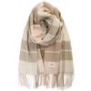 [Filomo] Cashmere Stole 100 Muffler Large Beige Check 190x50cm
