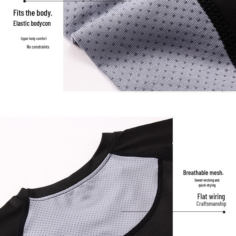 2025 Sportovní rychleschnoucí prodyšné přiléhavé svalové tričko