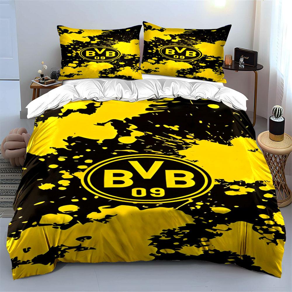Yellow splatter, "BVB 09". Bedding sets Duvet cover sets Duvet covers Pillowcases(1 * Duvet Cover 2 * Pillowcases without duvet insert)