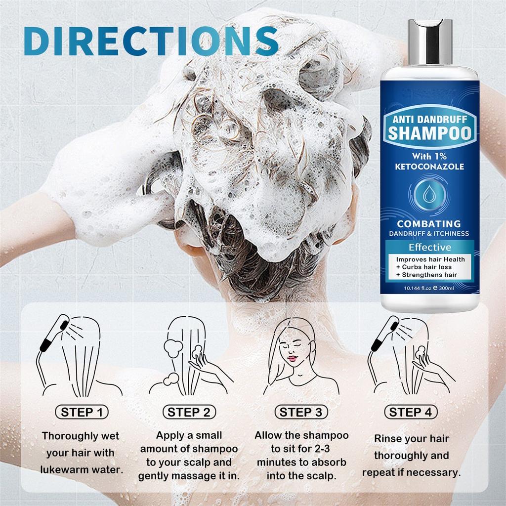 Soothing Scalp Shampoo, Hair Care, Strong Hair, Refreshing Oil Control, Smooth And Shiny Shampoo 300ml