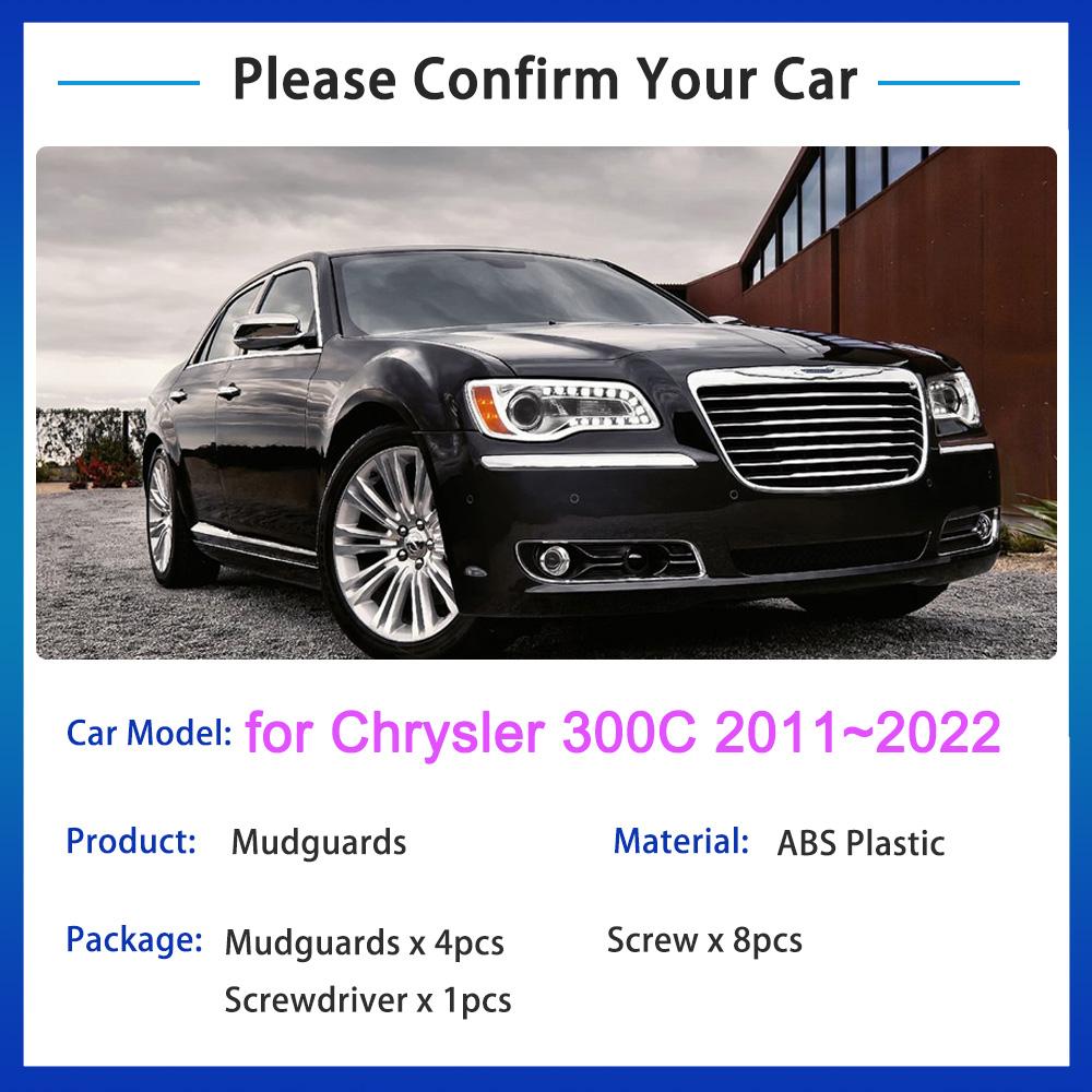 Auto Schmutzfänger Für Chrysler 300C 300 C Zubehör 2011 ~ 2022 Auto Spritzschutz Vorne Hinten Schlamm Kotflügel Auto Zubehör 4X