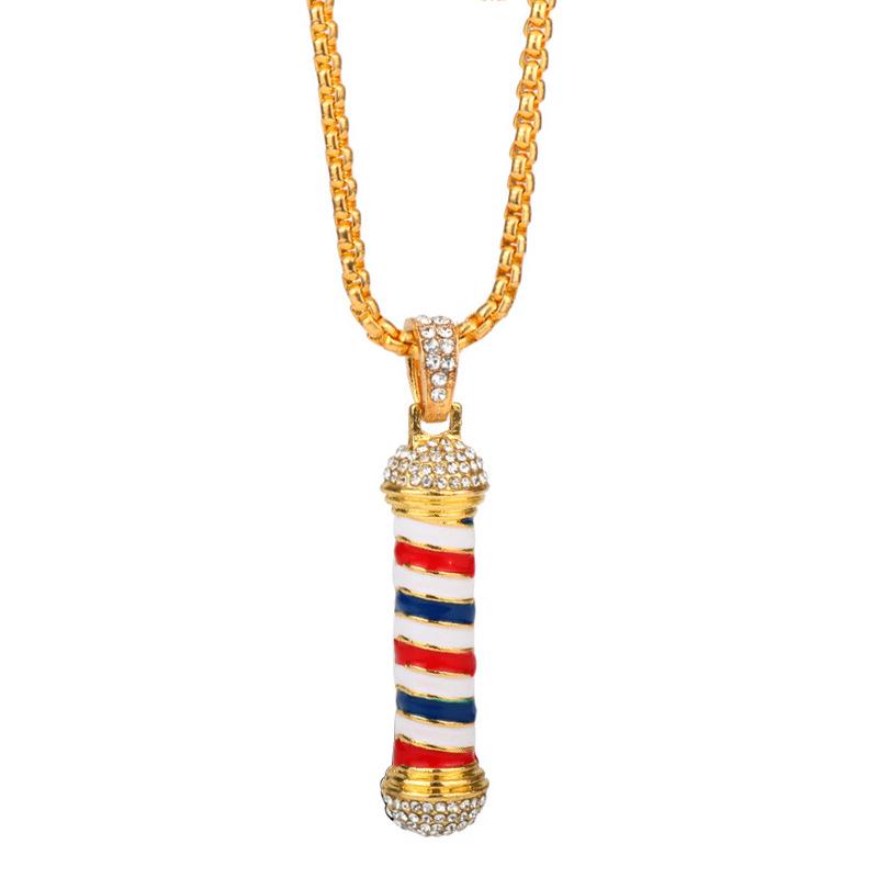 Creative Barber Shop Razor Pendant Necklace - Hip Hop Trend