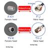 HDTV Tac HD Set-top Box: F-Type Male to TV Male, Digital Satellite Extension RG179 Coaxial Cable.