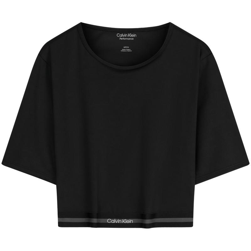 Calvin Klein Moisture Wicking Letter Jacquard Yoga Fitness Short Sleeve T-Shirt Women tops GWS6K217
