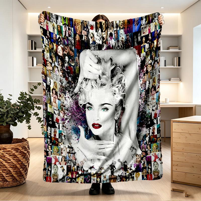 Marilyn Monroe Print Deken - Zacht & Comfortabel, voor Slaapkamer, Reizen, Bank, Huisdecoratie - Verjaardag Kerstcadeau voor Vriend