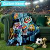 Custom Name Blanket Dexter's Electric Adventure Blanket Bedding Blanket for Travel, Camping, Living Rooms, Offices, Sofas, Fan Christmas gift