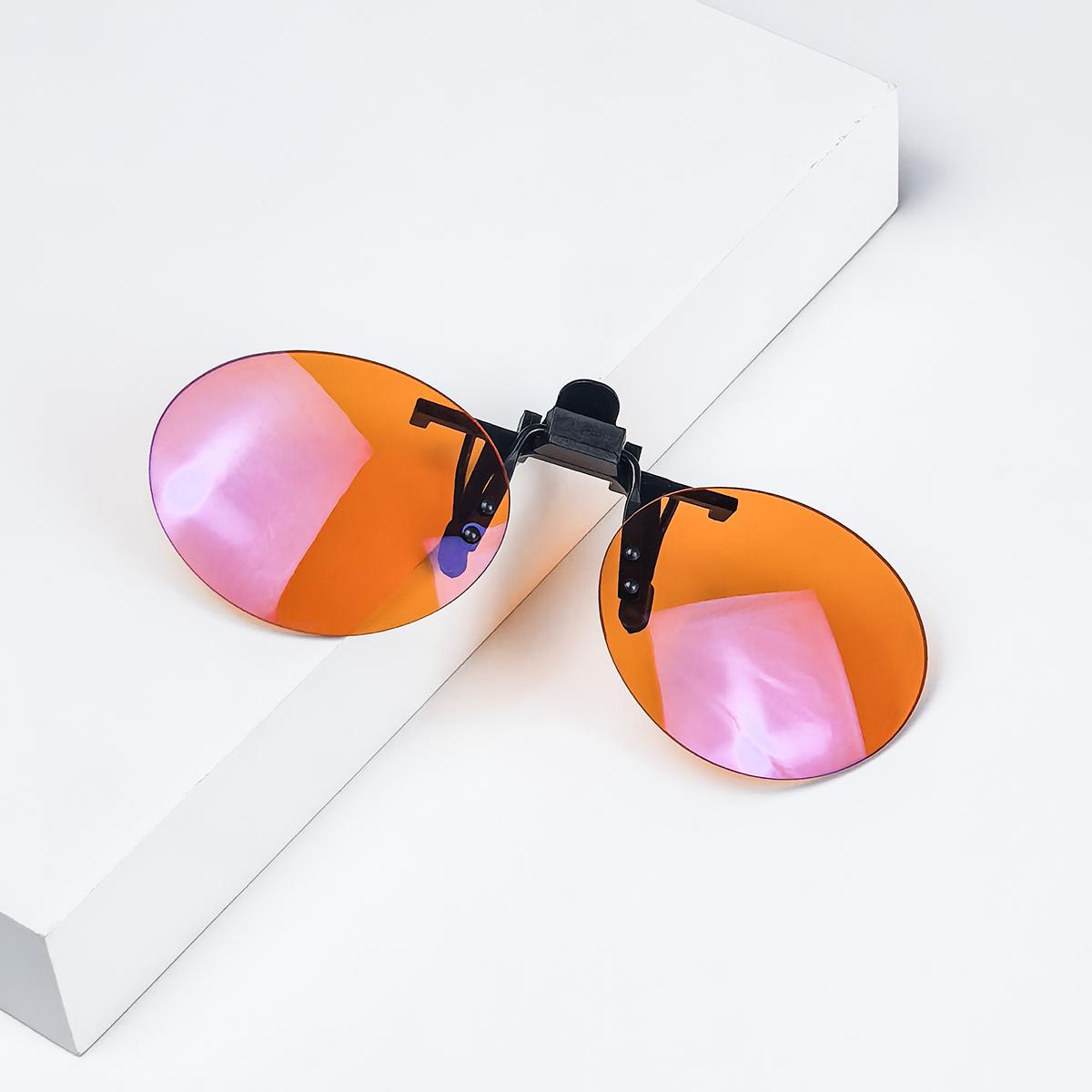 Shinu Anti Blue Light Clip On Eyeglasses Clip-On Sun Glasses Glasses Universal Fit For Optical Glasses Lightweight Driving