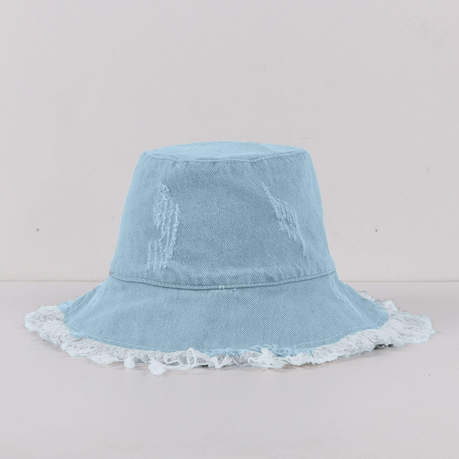 

Взрослые женщины джинсовые баксы с широкими краями рыбацкая шляпа солнцезащитный крем на открытом воздухе Кепка