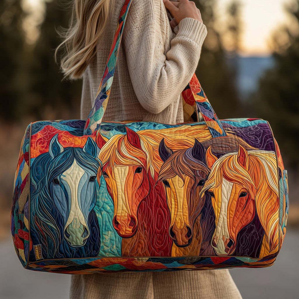 3D Horse Series Travel & Yoga Handbag for Women - Fashionable Print