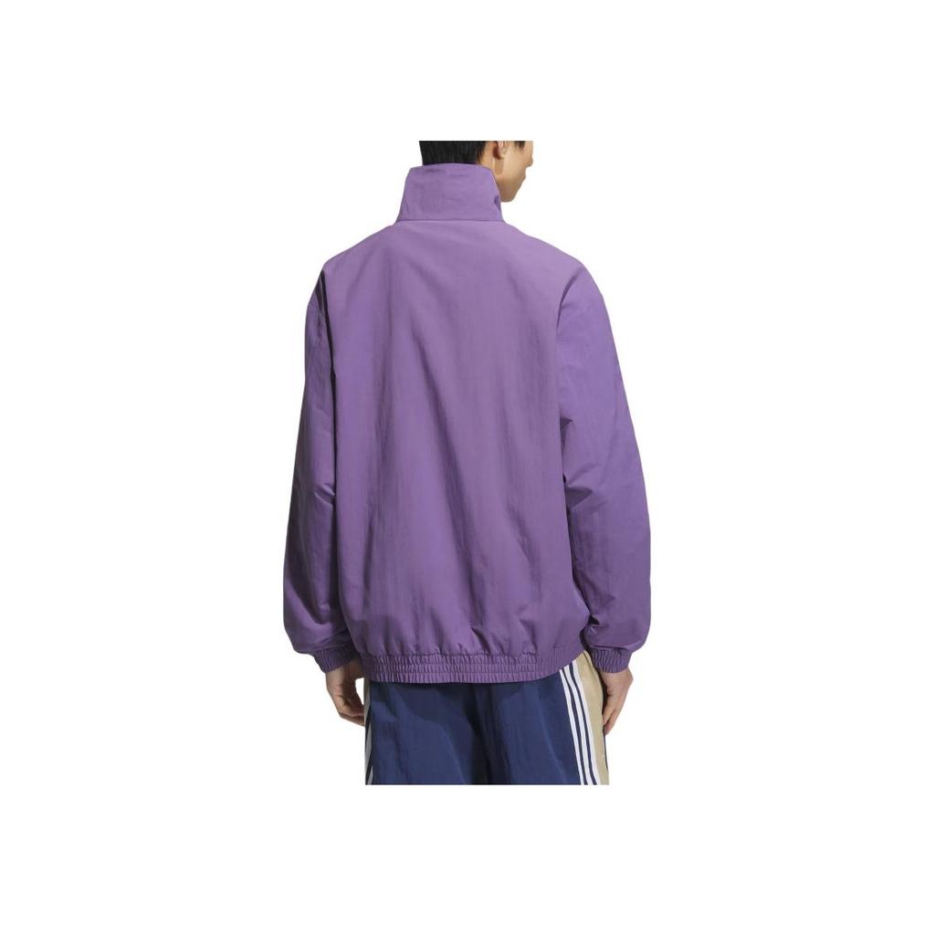 adidas Originals Firebird Track Top Logo Sports Comfortable Stand Collar Long Sleeve Jacket Men Jacket Tech-Purple KC1456