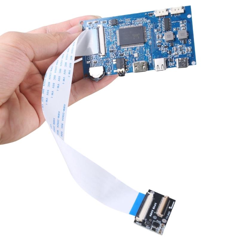 1 Set LCD Panel Driver Board with EDP Cable Support USB 5V Input RTD2556 Main Control Chip 2-Channel 2x2W 2048x1536