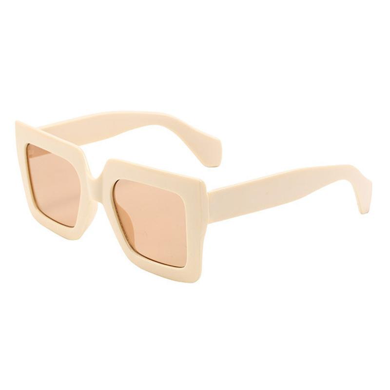 New personalized square sunglasses large frame square versatile European and American street shooting oversized frame women's party sunglasses