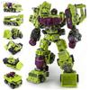 AOYI Cool 8 IN 1 Devastator Transformation Toys Boy Oversize Alloy Predaking Robot Car Engineering Vehicle Kids Adult Gift