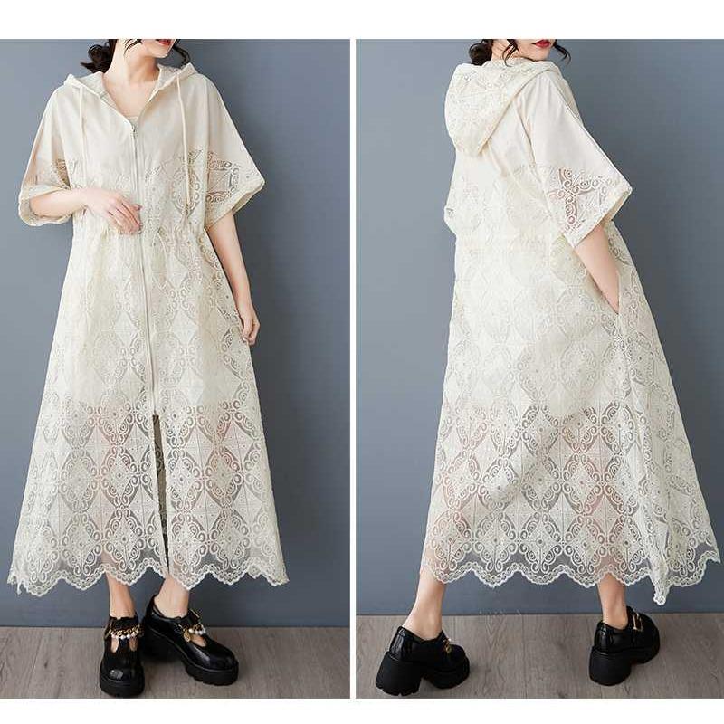 Women's Loose and Fashionable Floral Patchwork Versatile Mid To Long Style Dress with Temperament