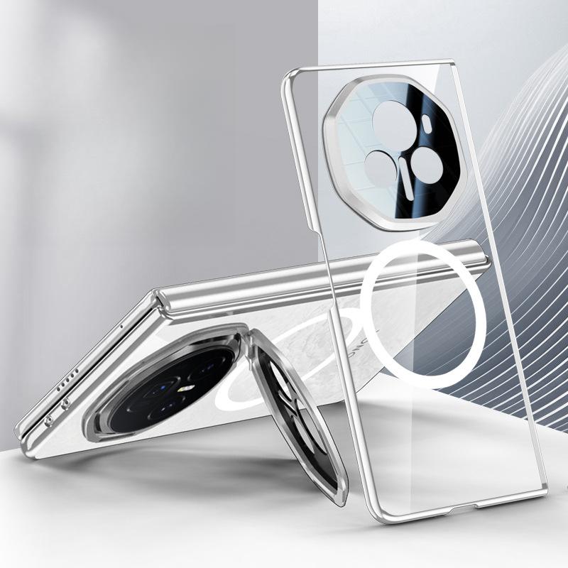 It Is Suitable for The HONOR Magic V3 Phone Case Stand, Featuring A Magnetic Transparent Full-case Shockproof, Simple and High-end Casing