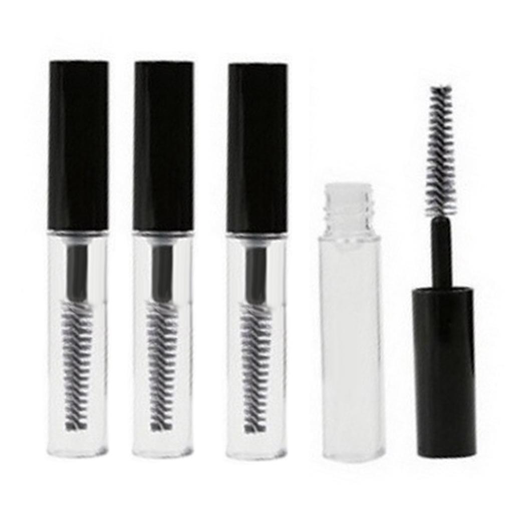 1pcs PETG Empty Plastic Bottle Round Mascara Cosmetic Container Tube Brush Makeup Supplies