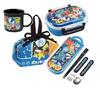 Skater Character 24 Antibacterial Dishwasher Safe Soft Lid Tight Lunch Oval 360ml Trio Set Lunch Lunch Box Set Box, Shape, (Chopsticks, Spoon, Fork),