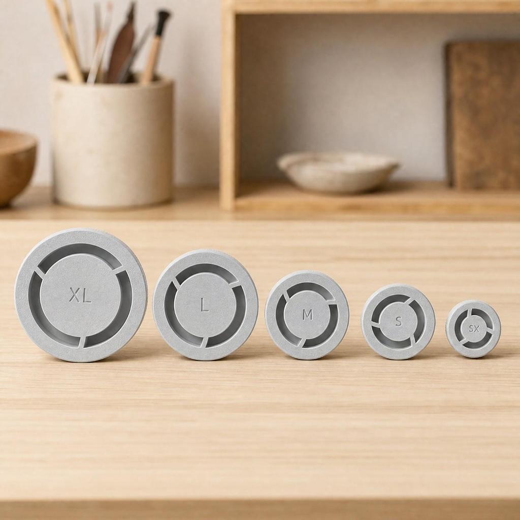 5 Pieces Clay Base Aligner Centering for Hobby Potters
