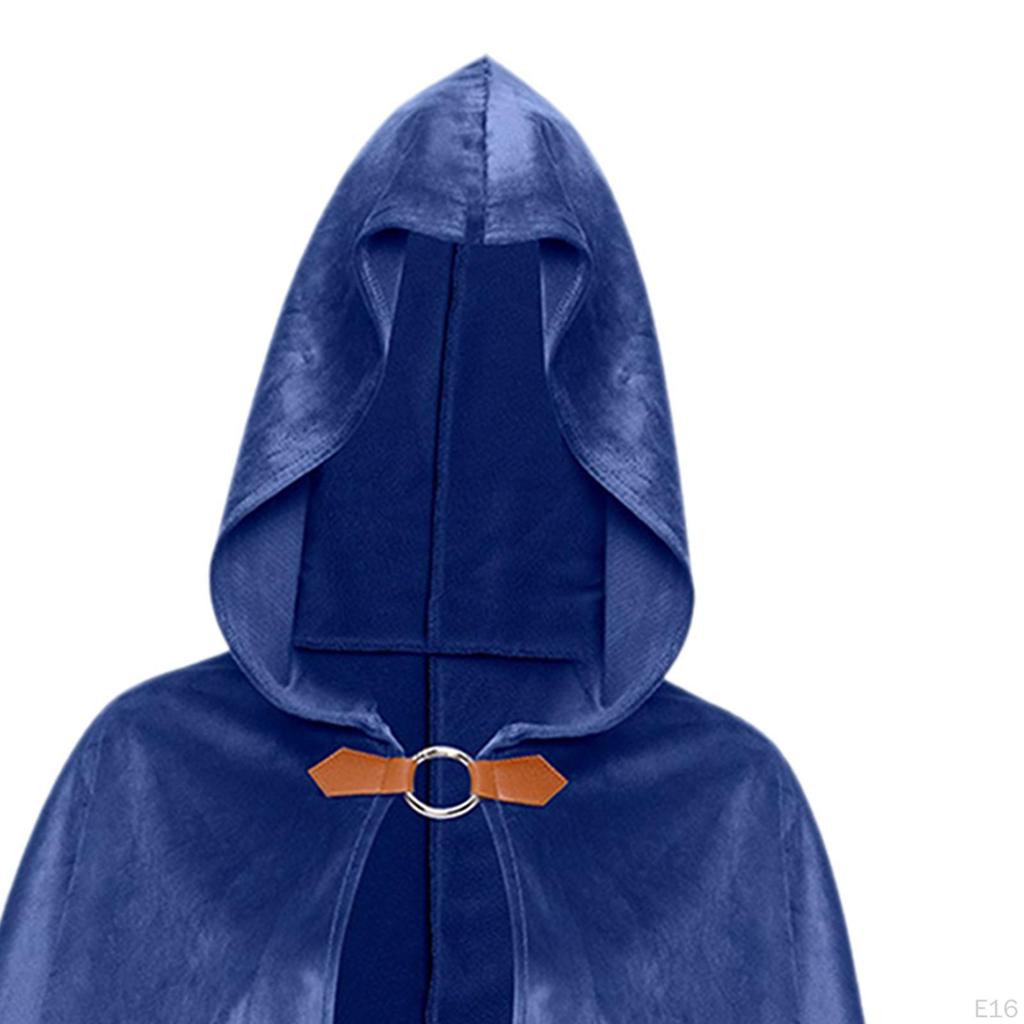 Cloak with Hood for Halloween and Medieval Themes Unisex