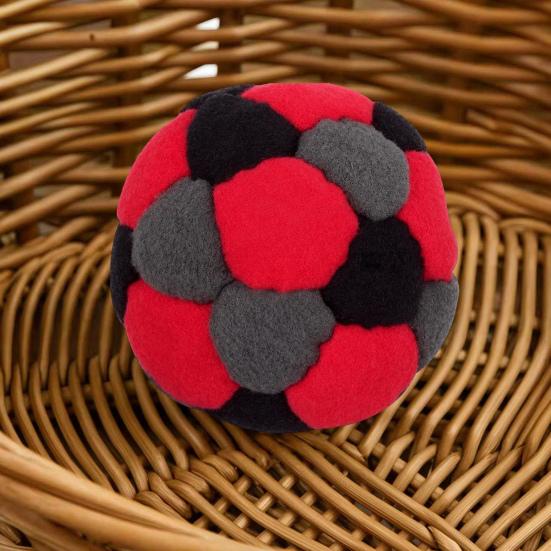 32 Panel Sand Filled Juggling Ball, Soft Footbag Toy for Kids Adults, Outdoor Soccer Kick Sack for Coordination