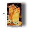 Retro Metal Sign Orange Juice Beauty Bar Wall Decor X Inch Vintage Tin Sign for Bathroom Man Cave Garden Home Office Kitchen