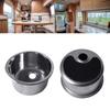 Stainless Steels Round Kitchen Sinks Single Bowl Dish Washing Sink Balcony Wash Basin Kitchen Vegetable Small Sink