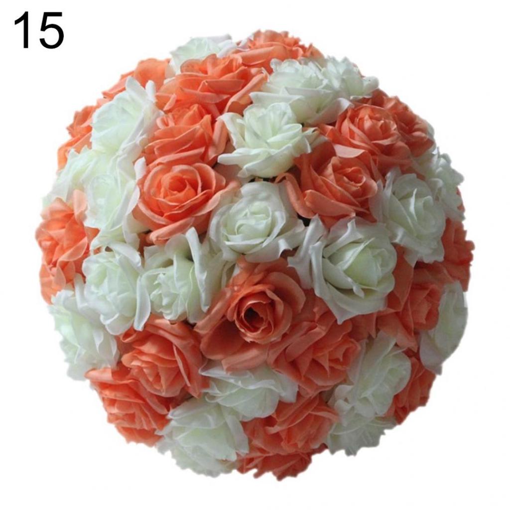 Wedding Flower Ball 8 Inch Rose Silk Hanging Decoration