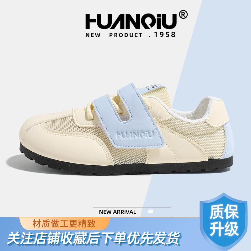 Global mesh versatile little white shoes women's KMXFX8093 summer new breathable niche student moral training shoes women