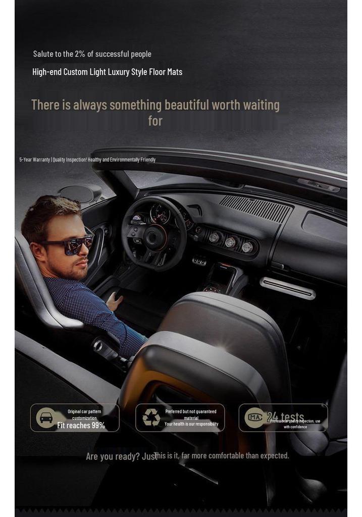 Ford Escort Floor Mats for Models 2015-2019, 2021 - Custom Fit Surround Pedal Mats