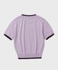 Sekeonmonollogeu W. Cattitude Semi-Crop Half Ringer Knit [Lavender]_Sewkt005Lavender