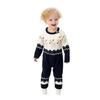 Newborn Baby Boy Girl Long Sleeve Knit Cartoon Christmas Romper Jumpsuit Clothes