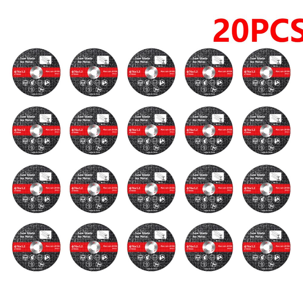 50-5PCS 76x1.2mm Metal Cutting Discs High Hardness Electric Cutting Disc Sanding Cutting Discs Blades Angle Grinder Accessories