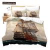 Sailing Ship Pattern Duvet Cover Set 3D Print Boat For Kid Teen Adult Bedding Set Polyester Comforter Cover Full King Twin Size