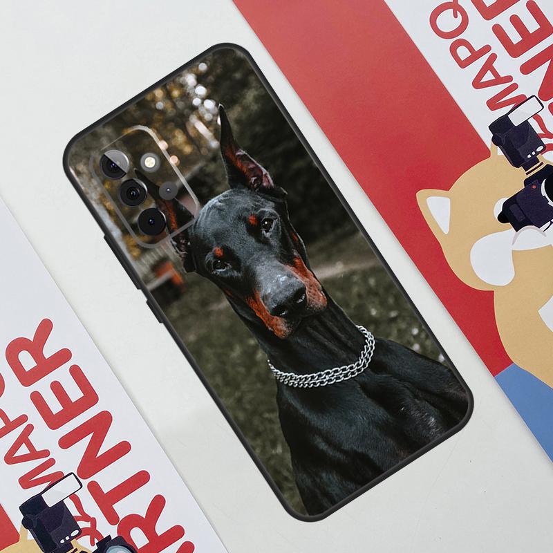 Dachshund Doberman Dog Case For Samsung Galaxy A53 A16 A26 A36 A56 A55 A35 A15 A52 A32 A12 A33 A13 A14 A34 A54 A17