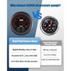 JJCOCO Universal Ultra-thin Electronic Fuel Pressure Gauge With 1/8 Npt Sensor Oil pressure Meter Red display Digital 0-15Psi