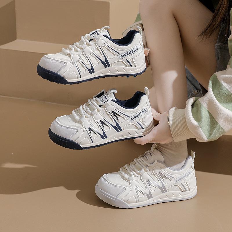 Autumn New Breathable Little White Shoes Female Students Platform Versatile Casual Sports Board Shoes 66