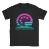 Vintage Retro Sunset Paint Palette T Shirt Men 100 Cotton Novelty TShirt Round Neck  Tees Short Sleeve Tops Gift Idea
