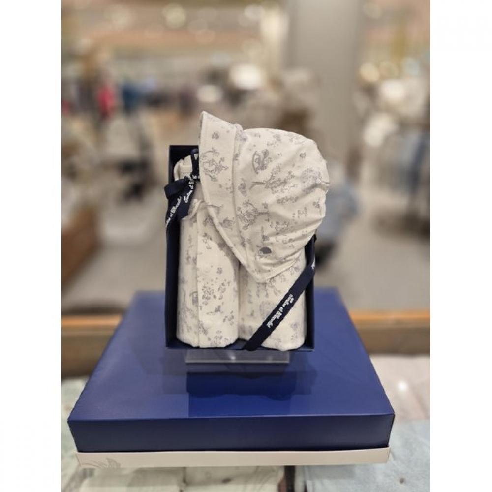 Aesop Chocolate Newborn Gift Bodysuit + Baby Gown + Hat 3 Piece Set  Tnprqx071na