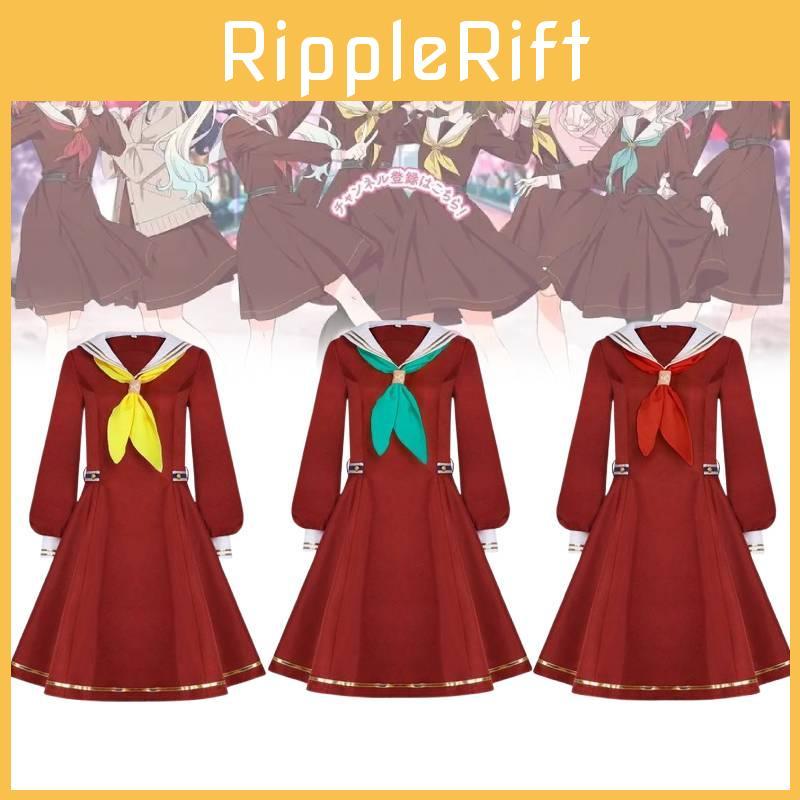 Bloom Garden Party Winter School Uniform Cosplay Outfit For Girls With Sailor Style Design For Role Play