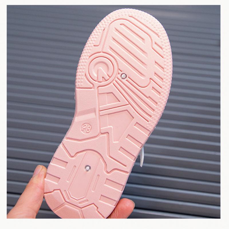 Children's Single Shoes for Boys and Girls, Low-cut Running Shoes, Sneakers, White Shoes