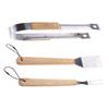 Wooden Handle BBQ Tool Set Grill Utensils Outdoor Camping Grilling Tools Stainless Steel BBQ Grill Accessories